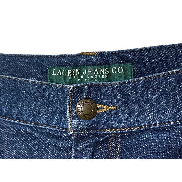 Ralph Lauren Jeans Co Bootcut Western Embroidered Leg Womens 14P 14 Petite - Picture 7 of 11